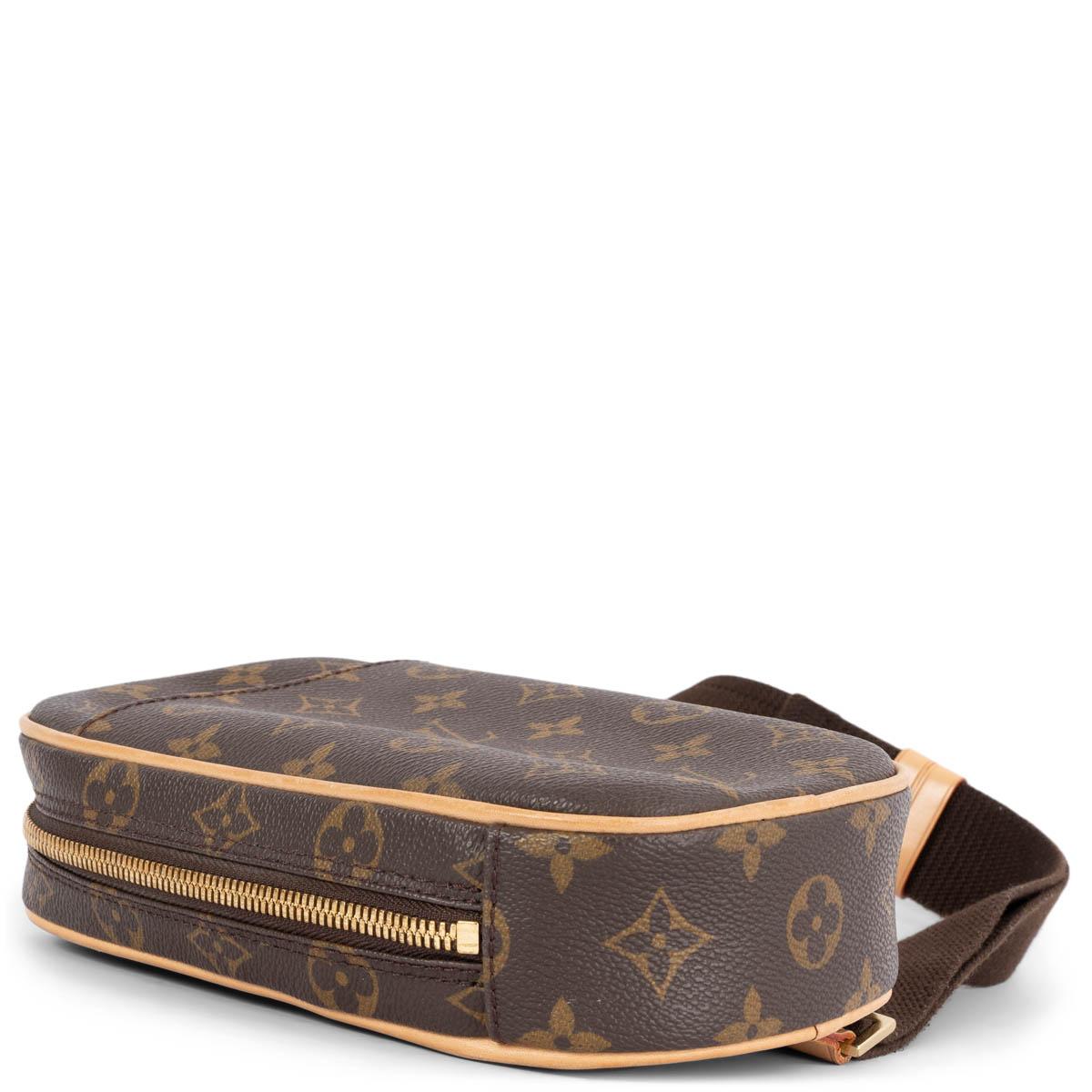 Women's LOUIS VUITTON brown Monogram canvas POCHETTE GANGE Crossbody Bag For Sale