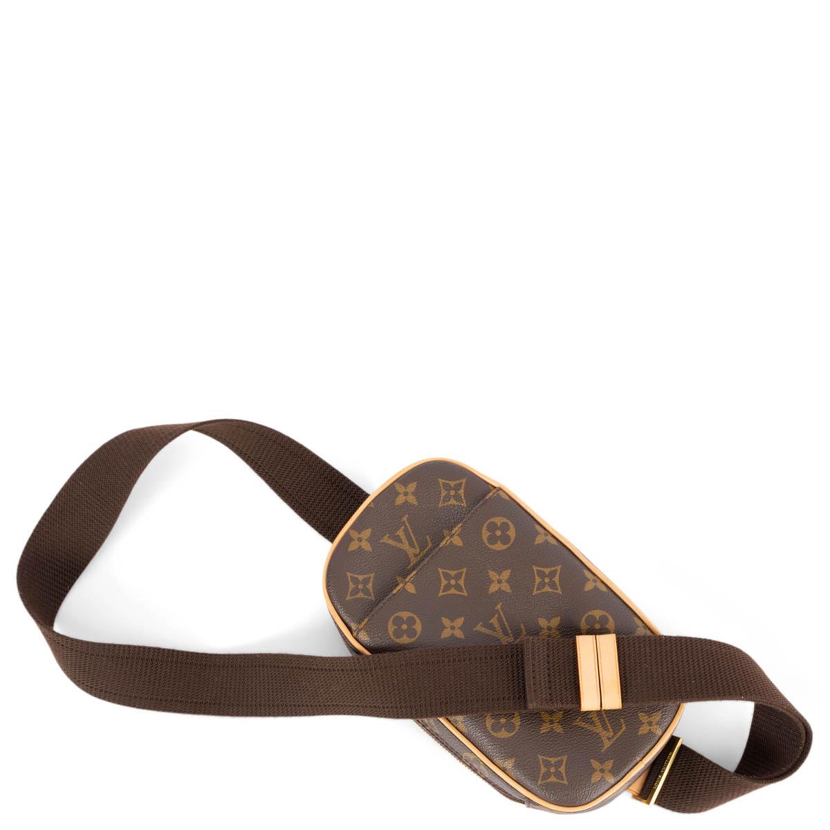 LOUIS VUITTON brown Monogram canvas POCHETTE GANGE Crossbody Bag For Sale 1