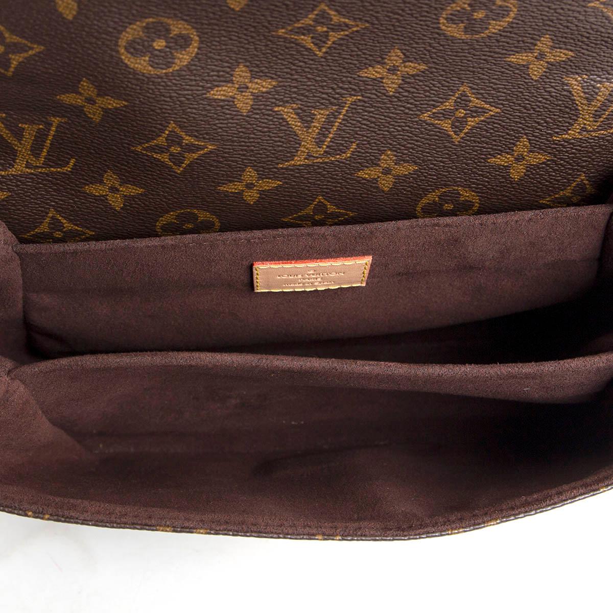 Black LOUIS VUITTON brown Monogram Canvas POCHETTE METIS Crossbody Bag
