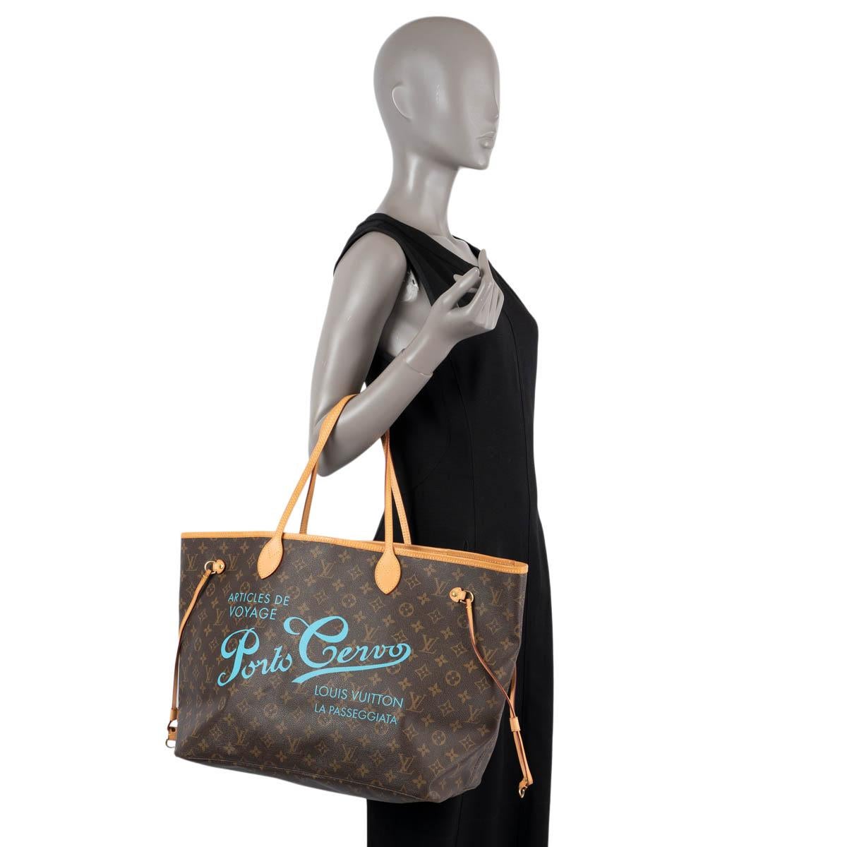 LOUIS VUITTON Brown Monogramme toile PORTO CERVO NEVERFULL GM Shopper Bag 5