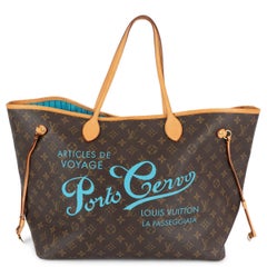 Borsa LOUIS VUITTON marrone in tela Monogram PORTO CERVO NEVERFULL GM