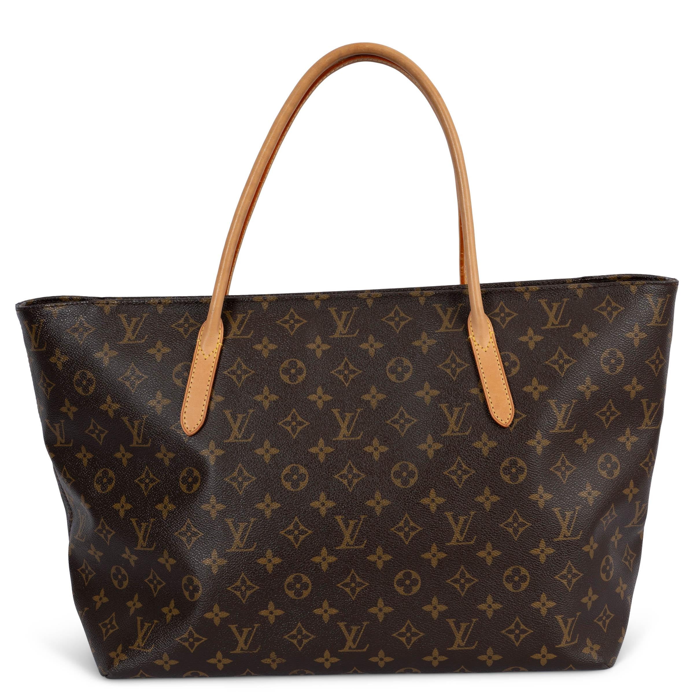 LOUIS VUITTON Bolso de lona monograma marrón RASPAIL MM Tote Bag Negro en venta