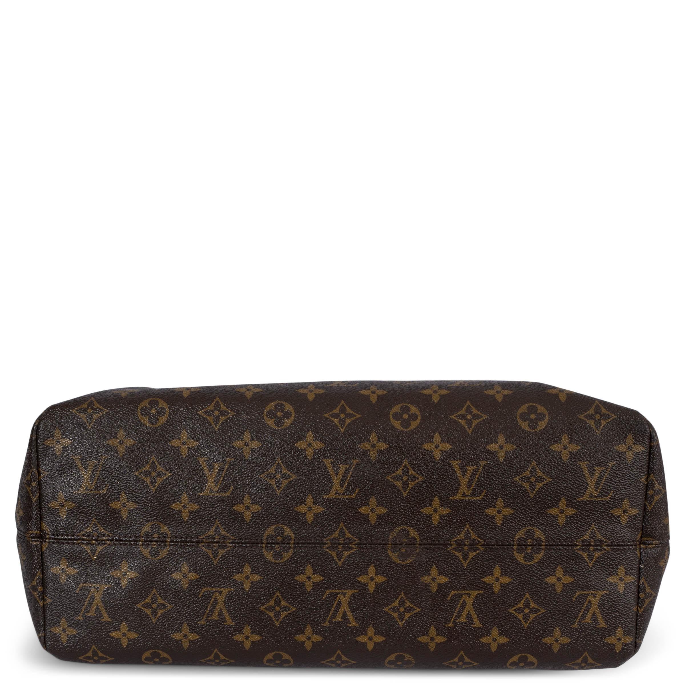 LOUIS VUITTON Bolso de lona monograma marrón RASPAIL MM Tote Bag en Excelente estado para la venta en Zürich, CH