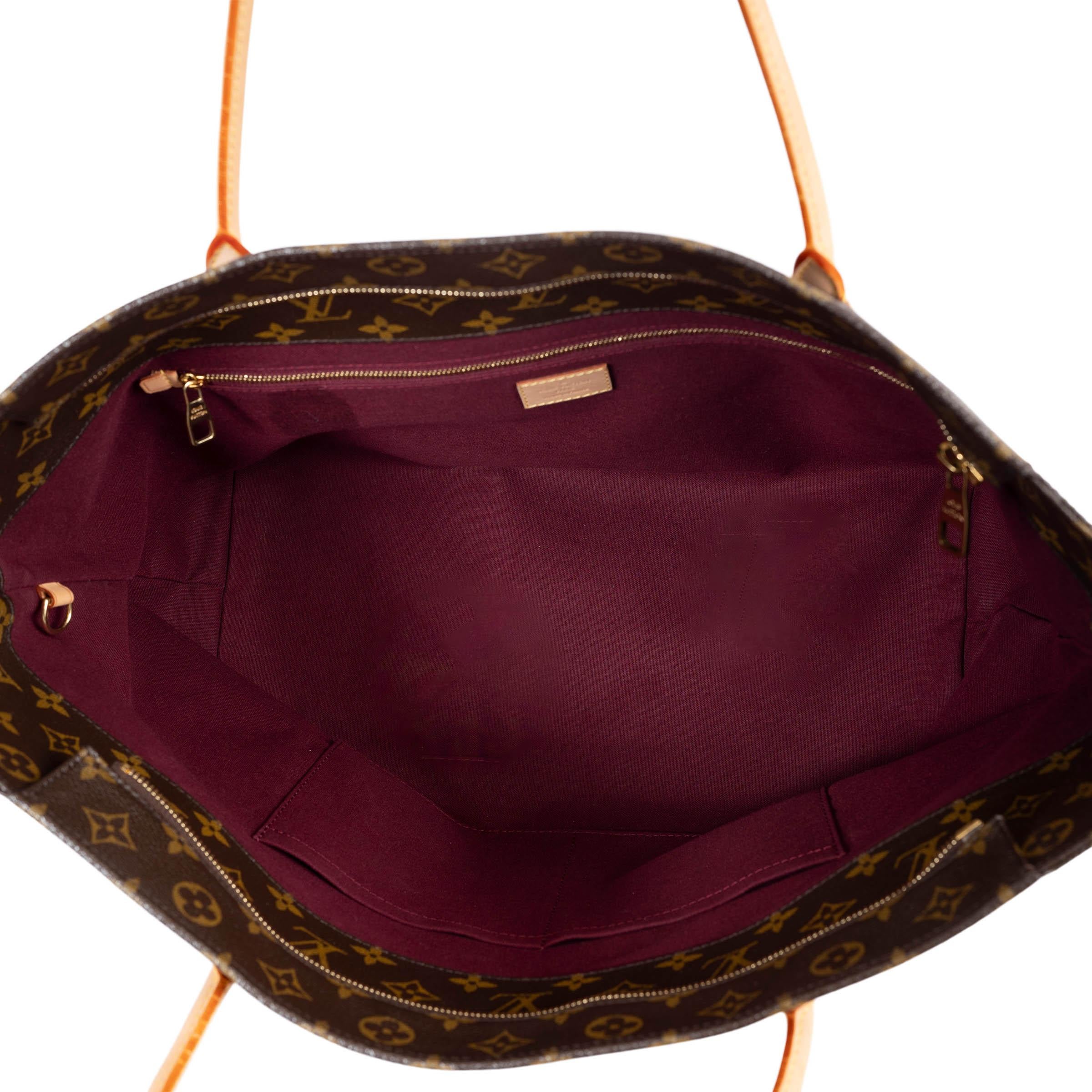 De las mujeres LOUIS VUITTON Bolso de lona monograma marrón RASPAIL MM Tote Bag en venta