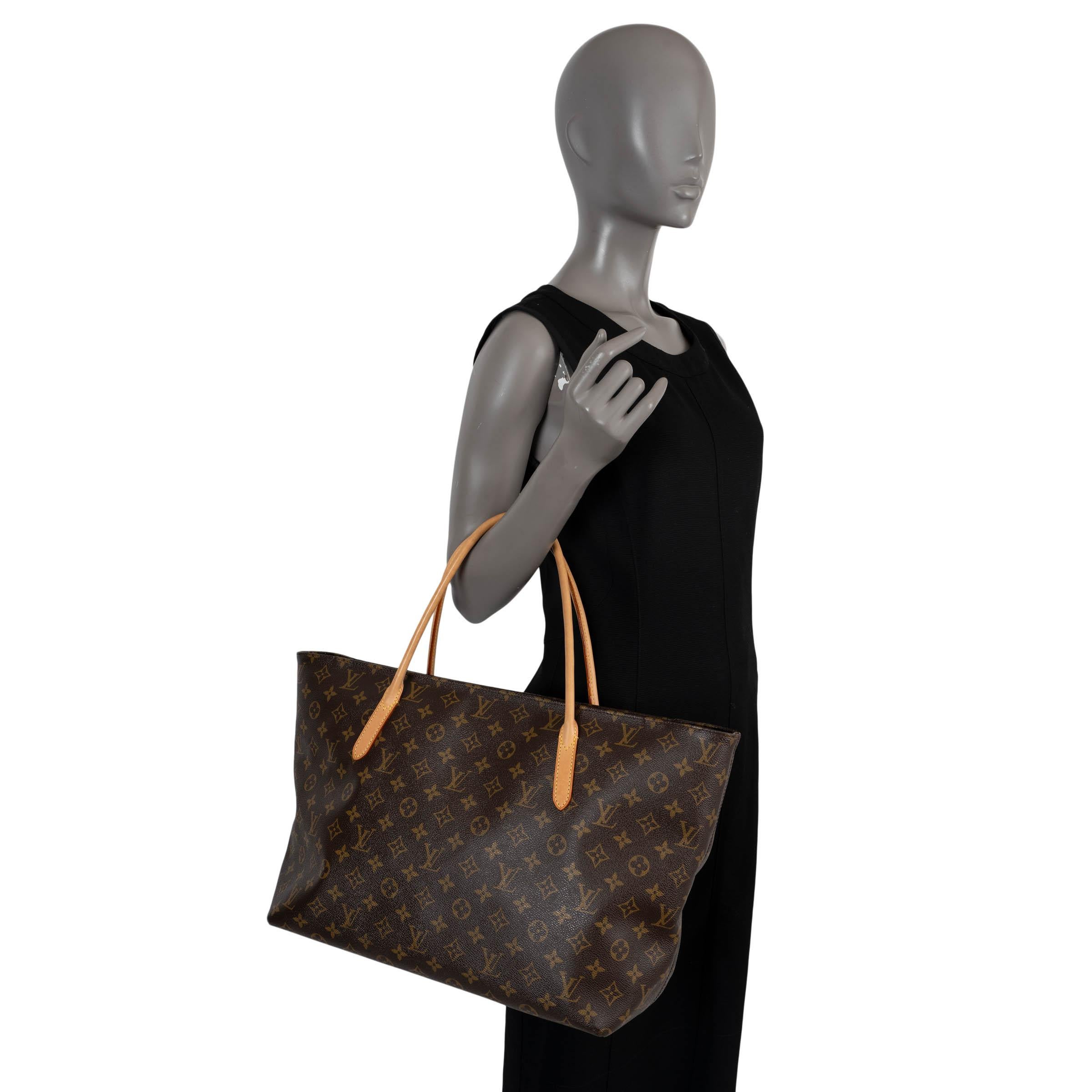 LOUIS VUITTON Bolso de lona monograma marrón RASPAIL MM Tote Bag en venta 3