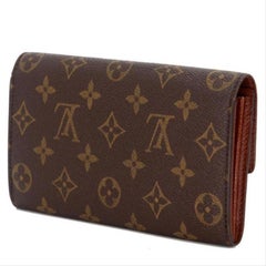 Louis Vuitton Brown Monogram Canvas Sarah GM Long Trim Wallet