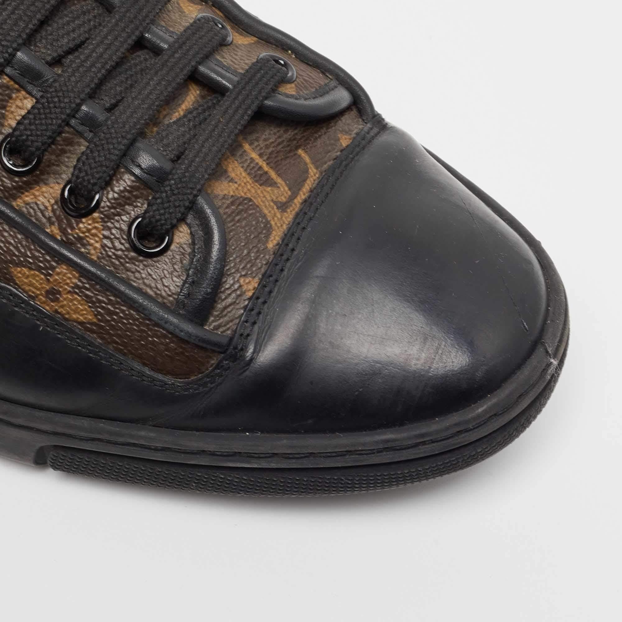Louis Vuitton Brown Monogram Canvas Slalom Low Top Sneakers Size 42.5 3