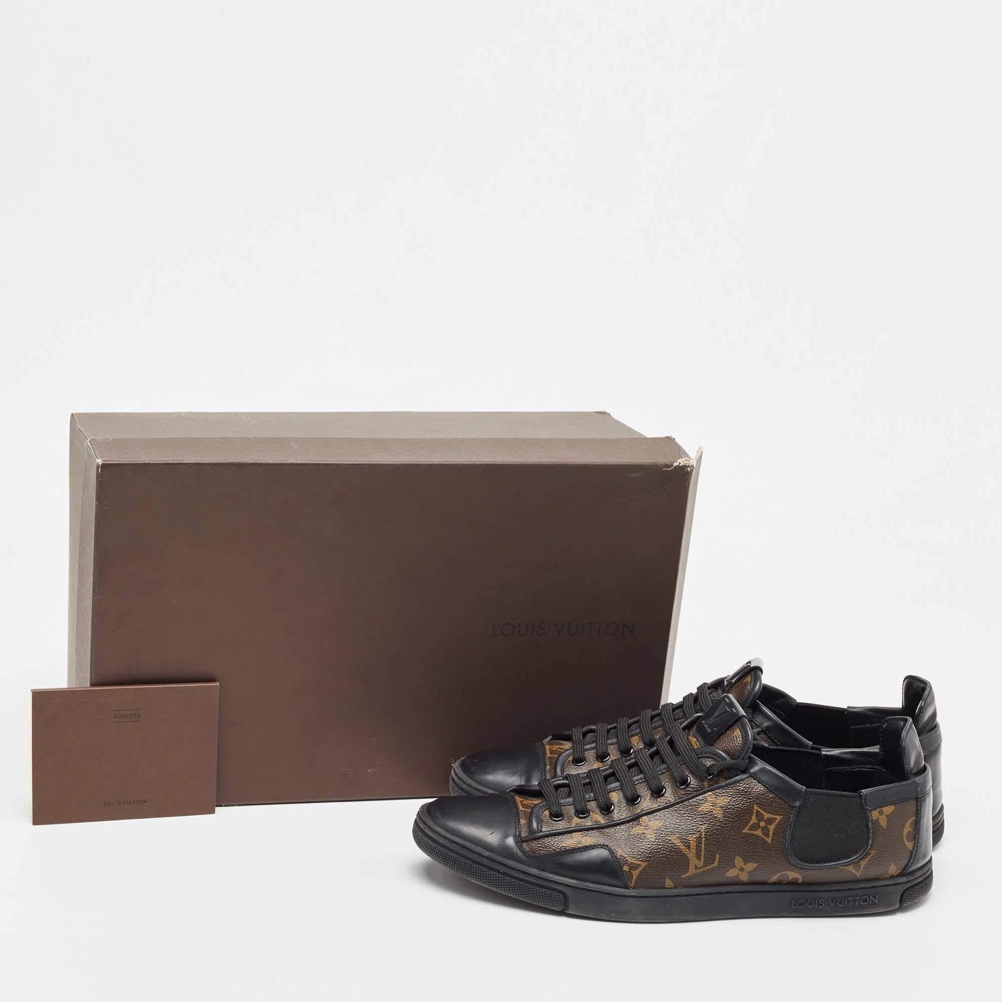 Louis Vuitton Brown Monogram Canvas Slalom Low Top Sneakers Size 42.5 5