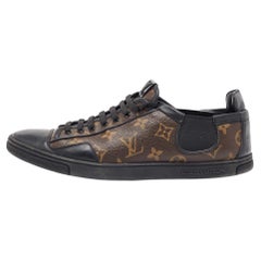 Louis Vuitton Brown Monogram Canvas Slalom Low Top Sneakers Size 42.5