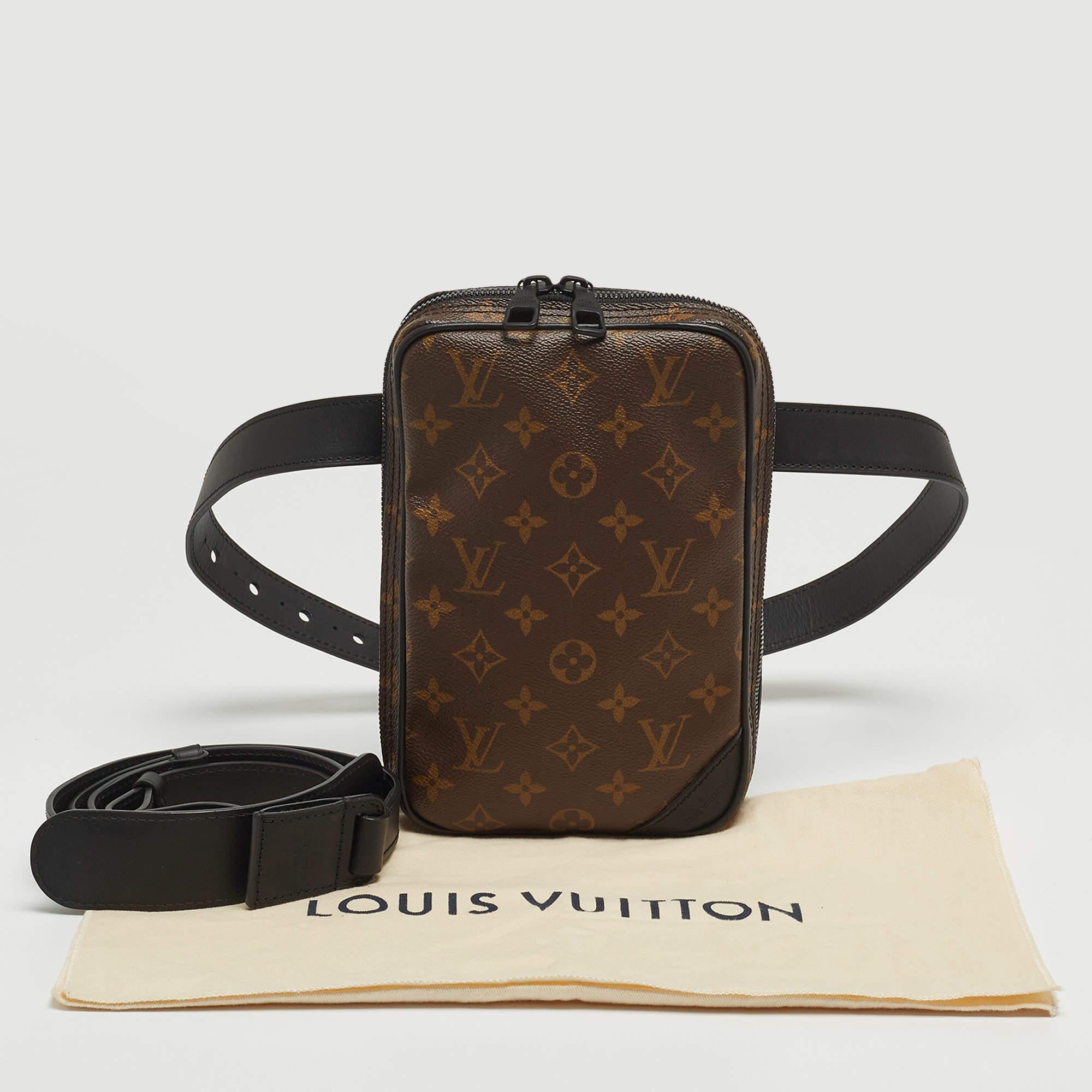 Louis Vuitton Brown Monogram Canvas Solar Ray Utility Waist Bag For Sale 4