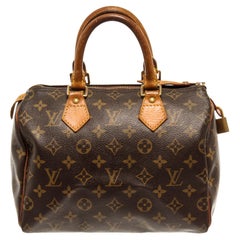 Louis Vuitton Brown Monogram Canvas Speedy 25 Handbag