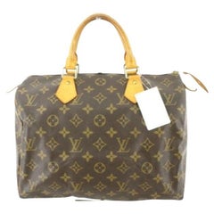 Louis Vuitton Brown Monogram Canvas Speedy 30 Handbag Louis Vuitton Brown Monogram Canvas Speedy 30 Handbag