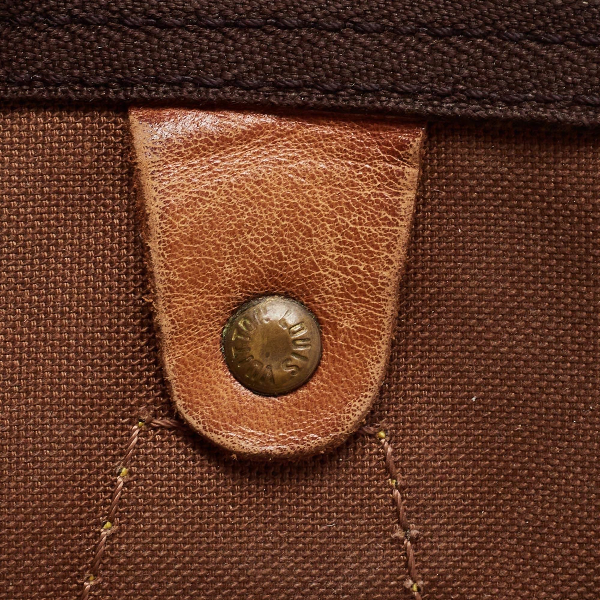 Louis Vuitton Brown Monogram Canvas Speedy 30 Top Handle Bag 1