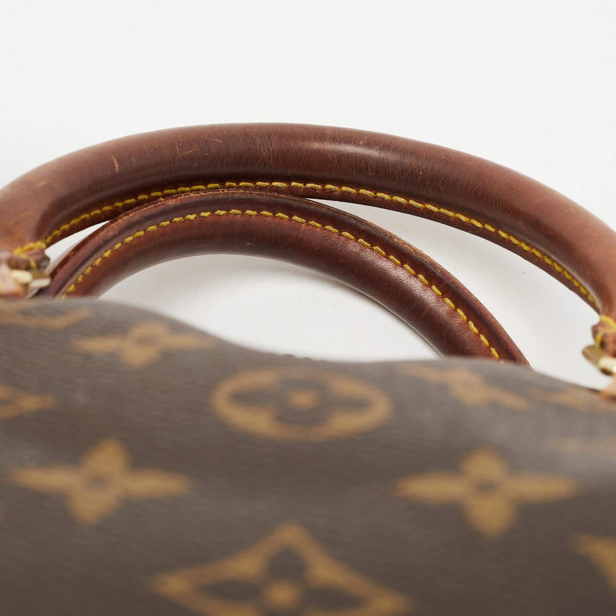 Louis Vuitton Brown Monogram Canvas Speedy 30 Top Handle Bag 4