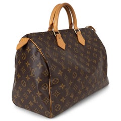 Sac SPEEDY 35 Louis Vuitton en toile Monogram marron