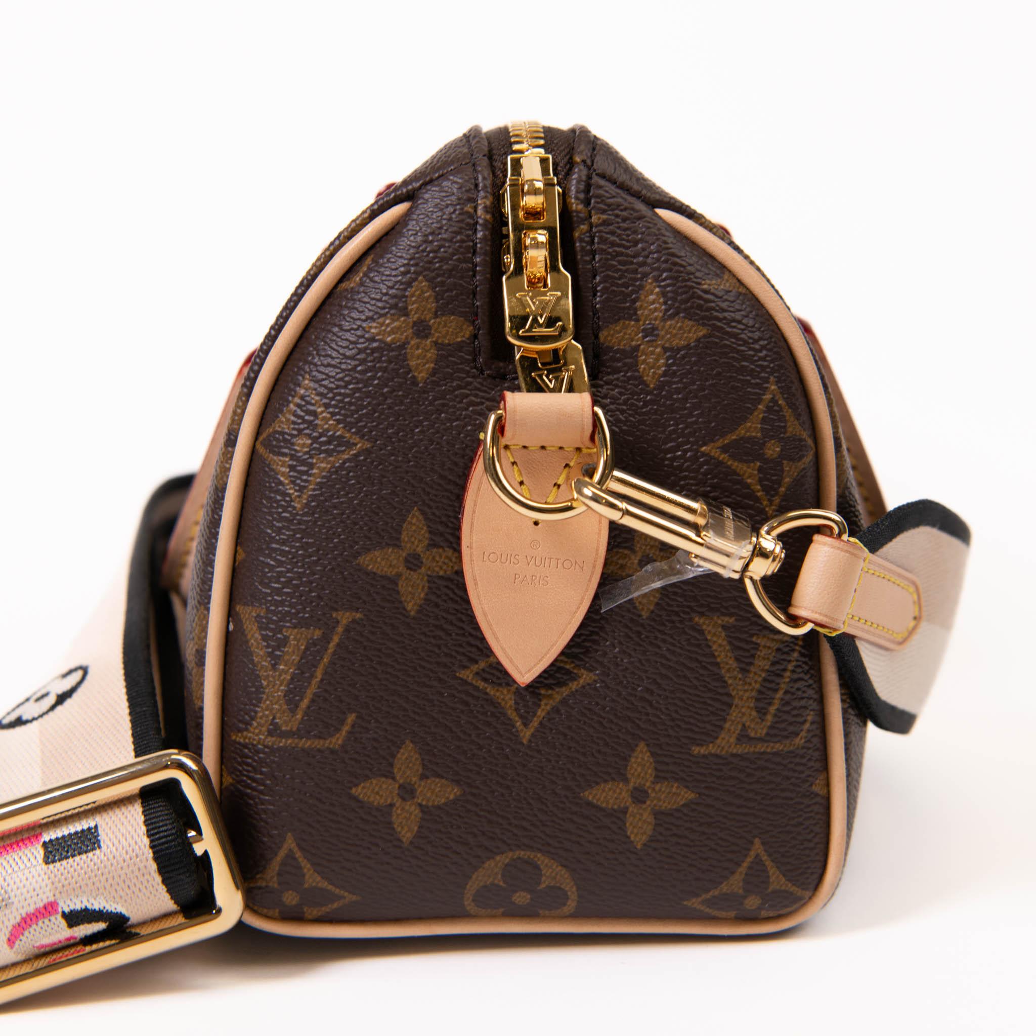 Bolso Louis Vuitton Marrón Monograma Lienzo Speedy Bandouliere 20cm en Excelente estado para la venta en Corona Del Mar, CA