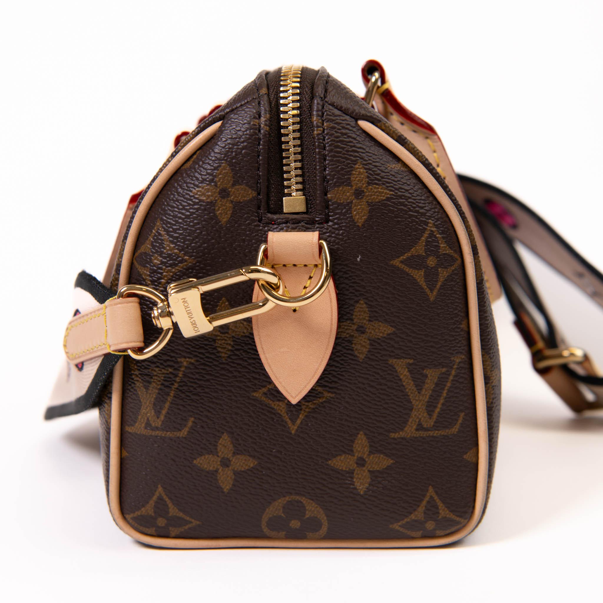 Femenino o masculino Bolso Louis Vuitton Marrón Monograma Lienzo Speedy Bandouliere 20cm en venta
