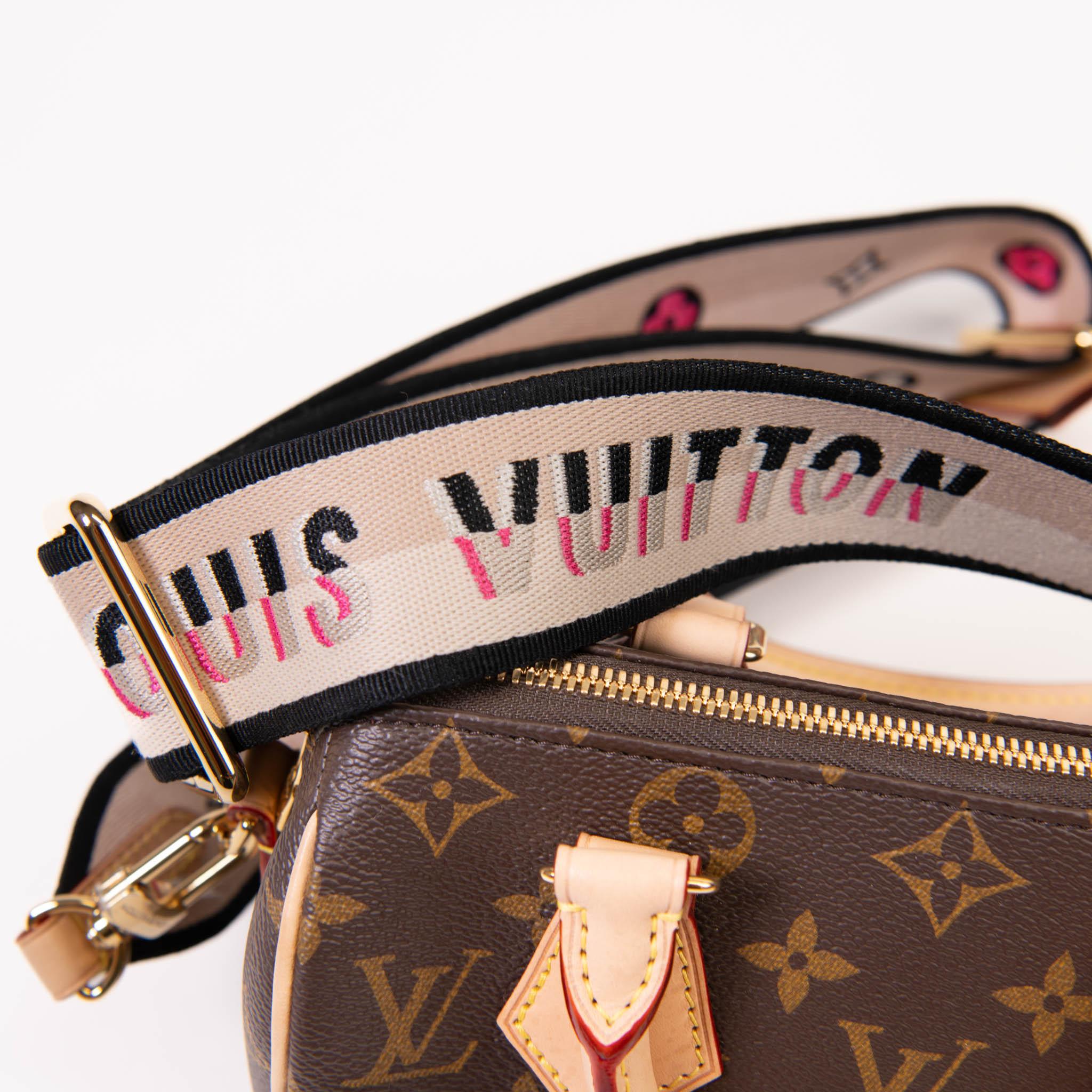 Bolso Louis Vuitton Marrón Monograma Lienzo Speedy Bandouliere 20cm en venta 2