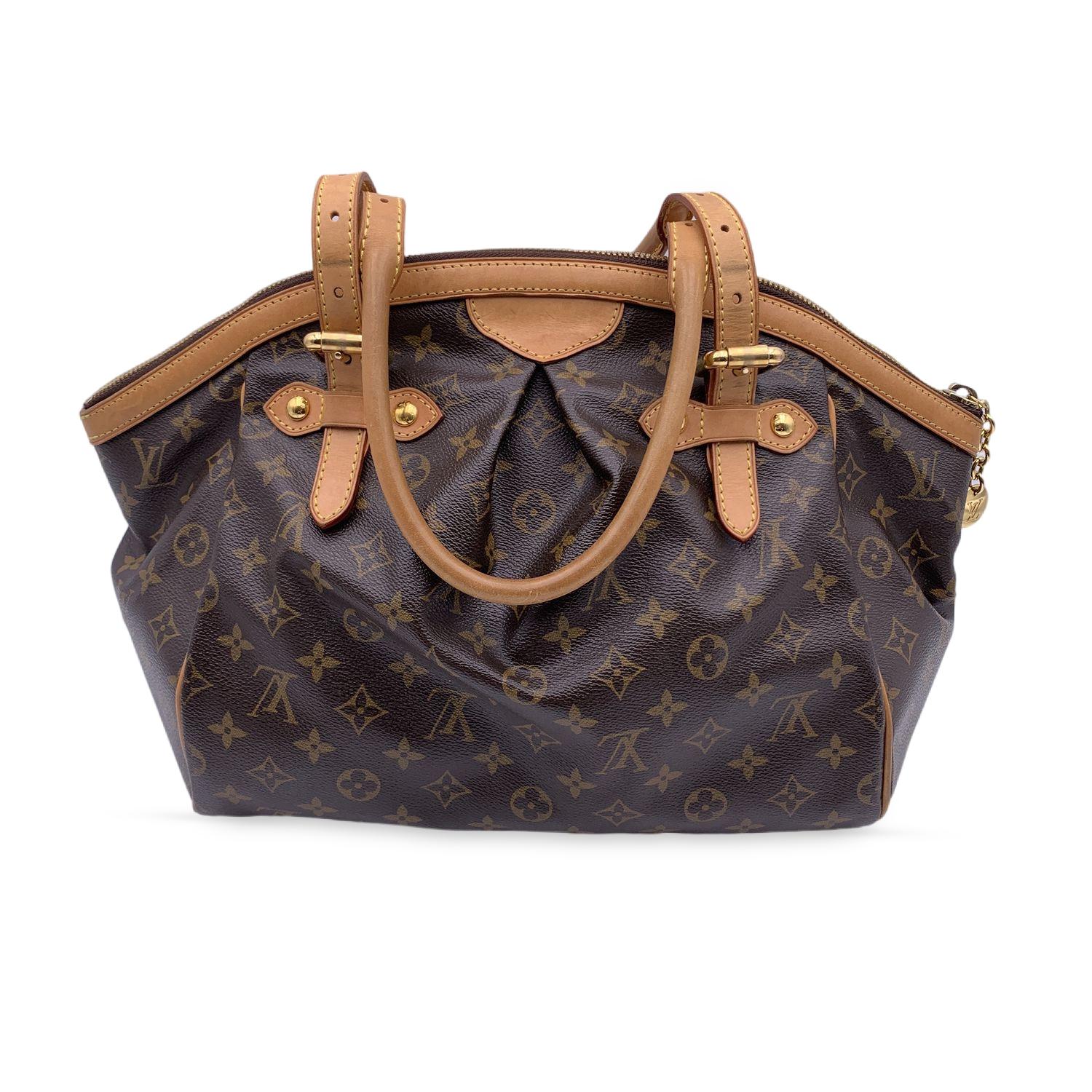 Louis Vuitton Brown Monogram Canvas Tivoli GM Satchel Bag In Good Condition For Sale In Rome, Rome