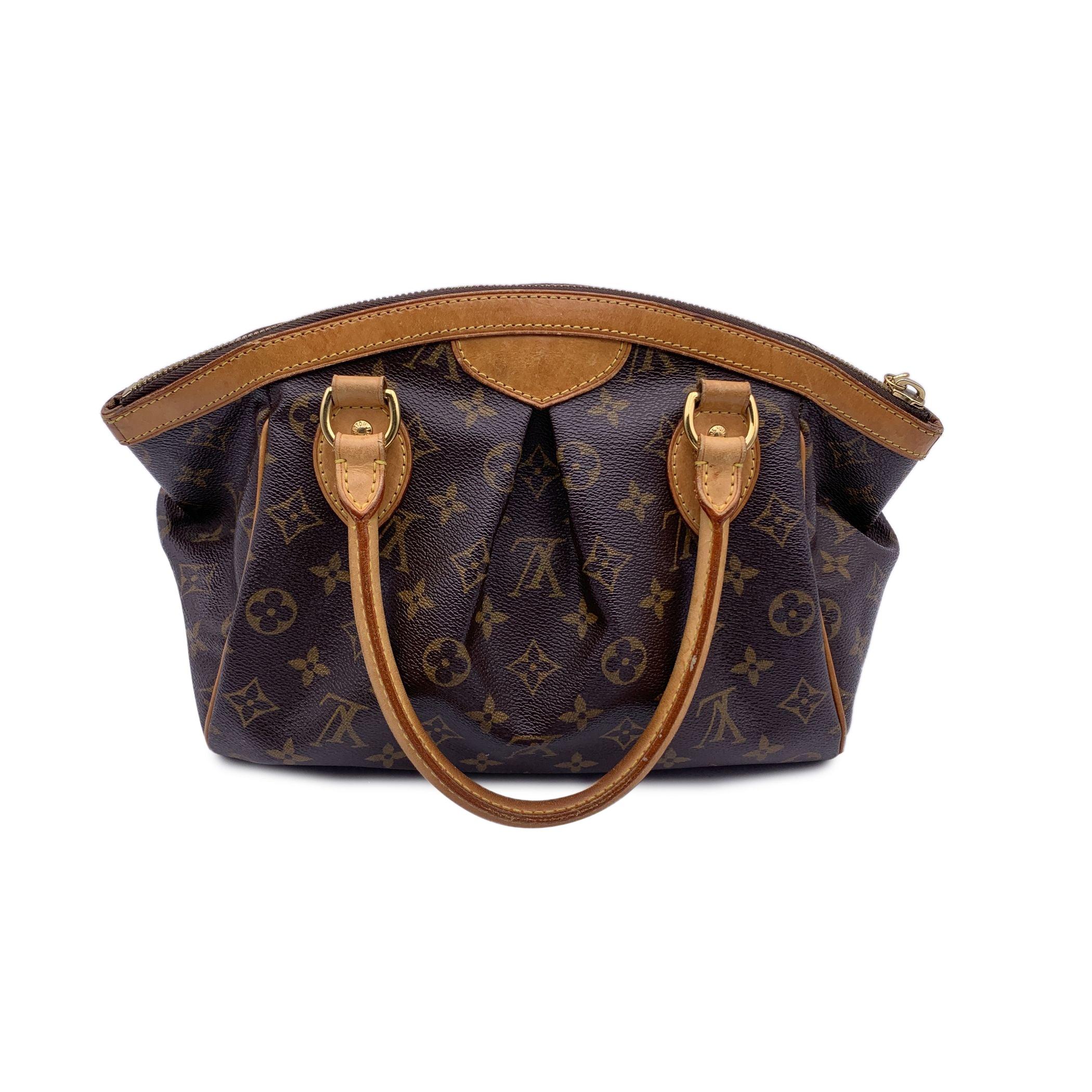 Noir Louis Vuitton - Sac à main Tivoli PM en toile marron avec monogramme