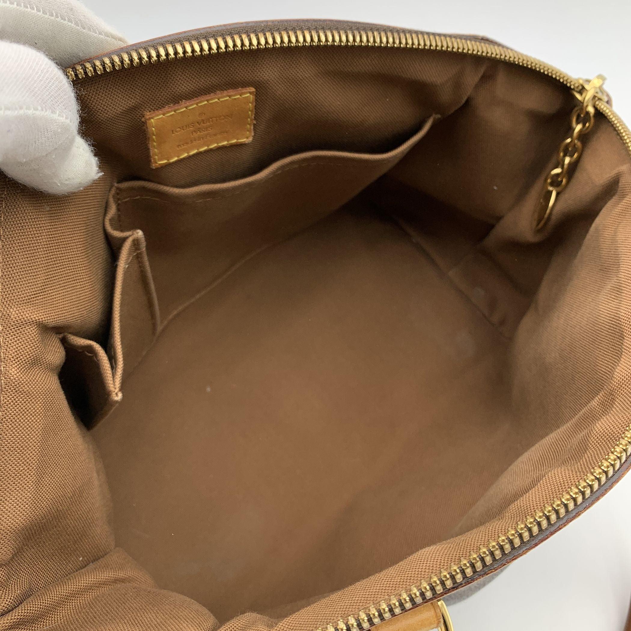  Louis Vuitton - Sac à main Tivoli PM en toile marron avec monogramme Pour femmes 