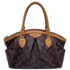 Louis Vuitton - Sac à main Tivoli PM en toile marron avec monogramme