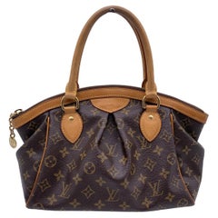 Louis Vuitton - Sac à main Tivoli PM en toile marron avec monogramme