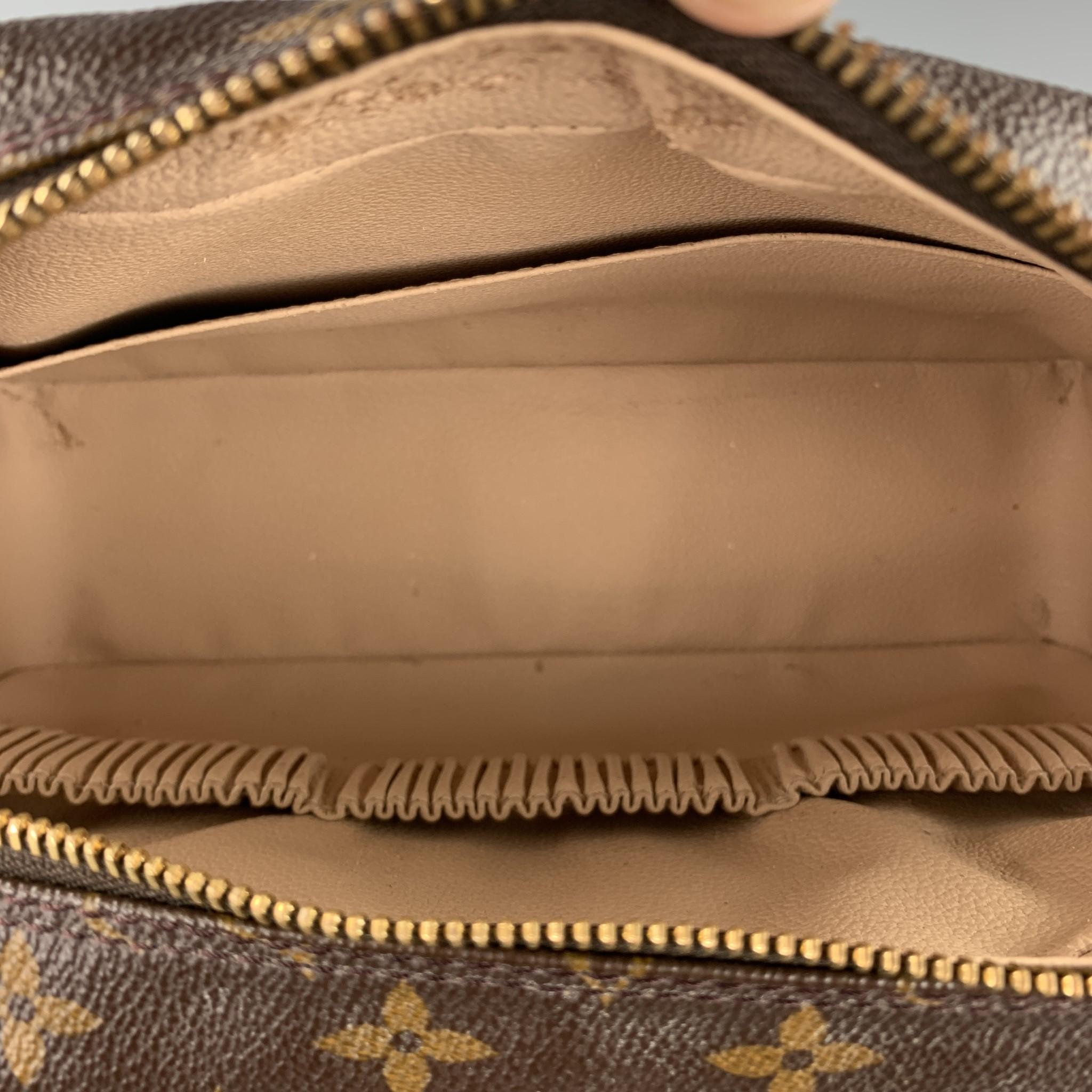 LOUIS VUITTON Brown Monogram Canvas Travel Toiletry Bag 2