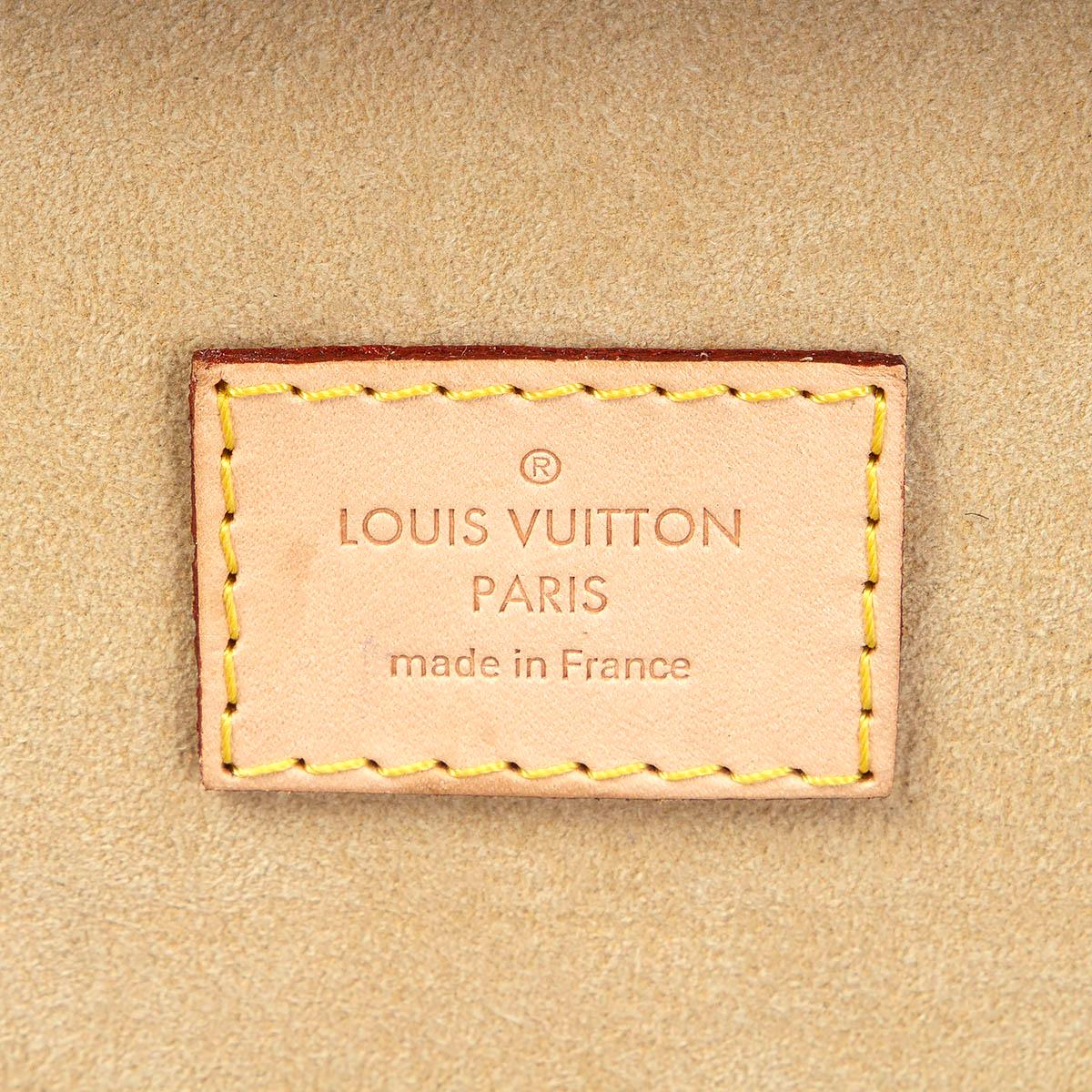 Brown LOUIS VUITTON brown Monogram Canvas TRESOR Jewellery Trunk Box Bag