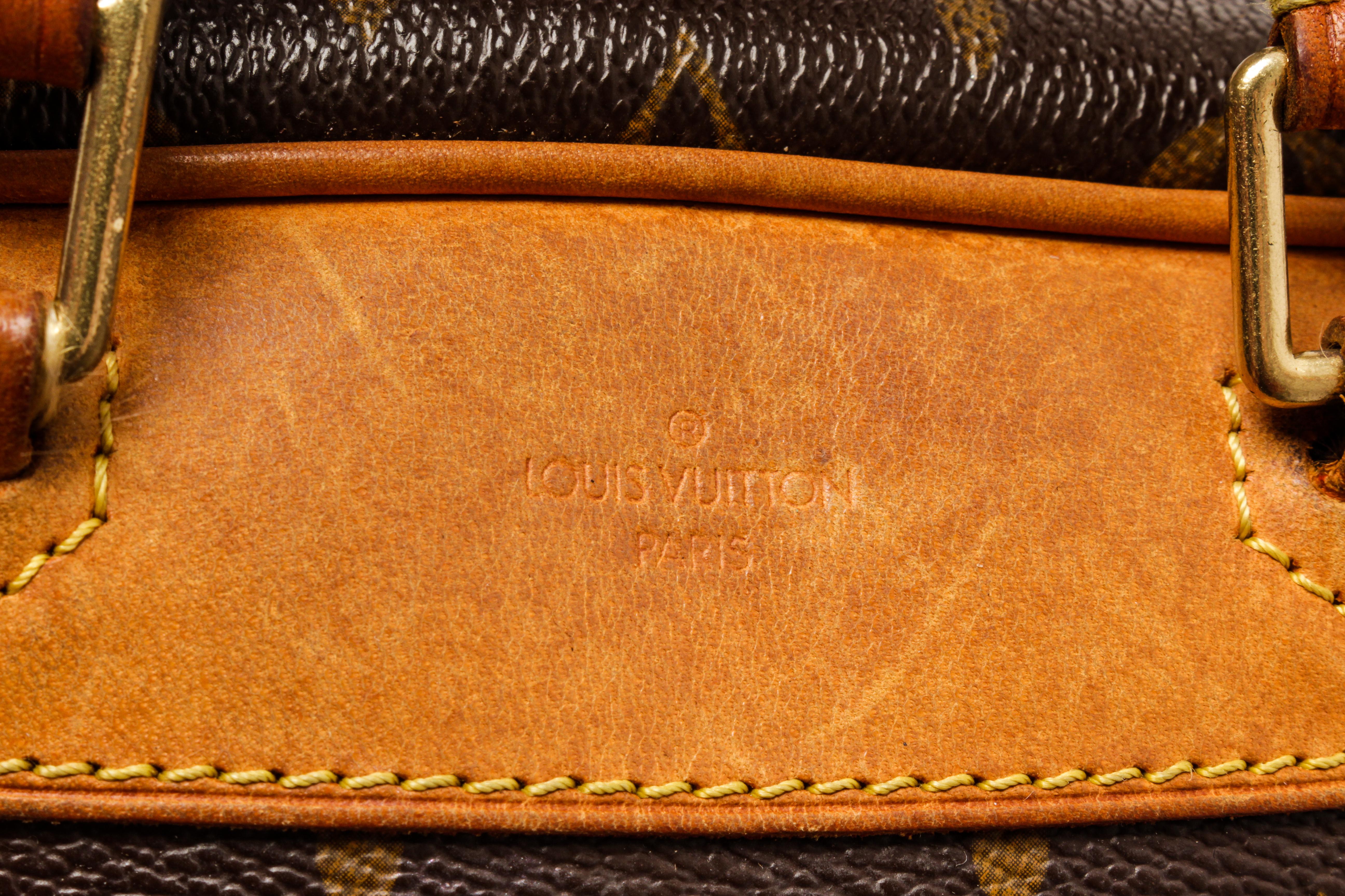 Louis Vuitton Brown Monogram Canvas Trouville Satchel Bag 1