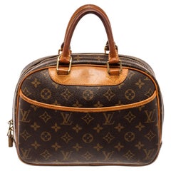 Louis Vuitton Brown Monogram Canvas Trouville Satchel Bag