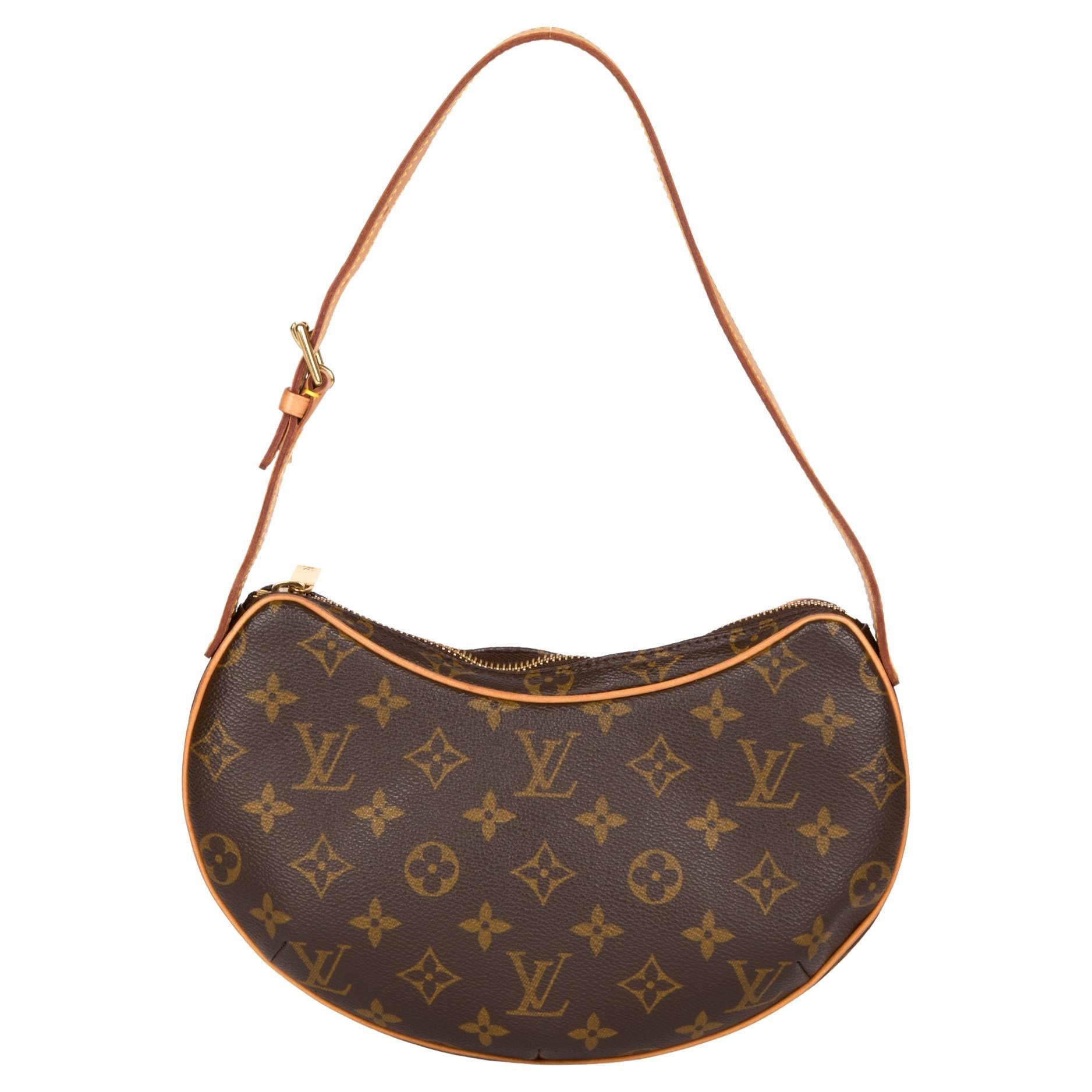 Louis Vuitton Vintage - Monogram Croissant PM Bag - Brown - Monogram Canvas  and Leather Handbag - Luxury High Quality - Avvenice