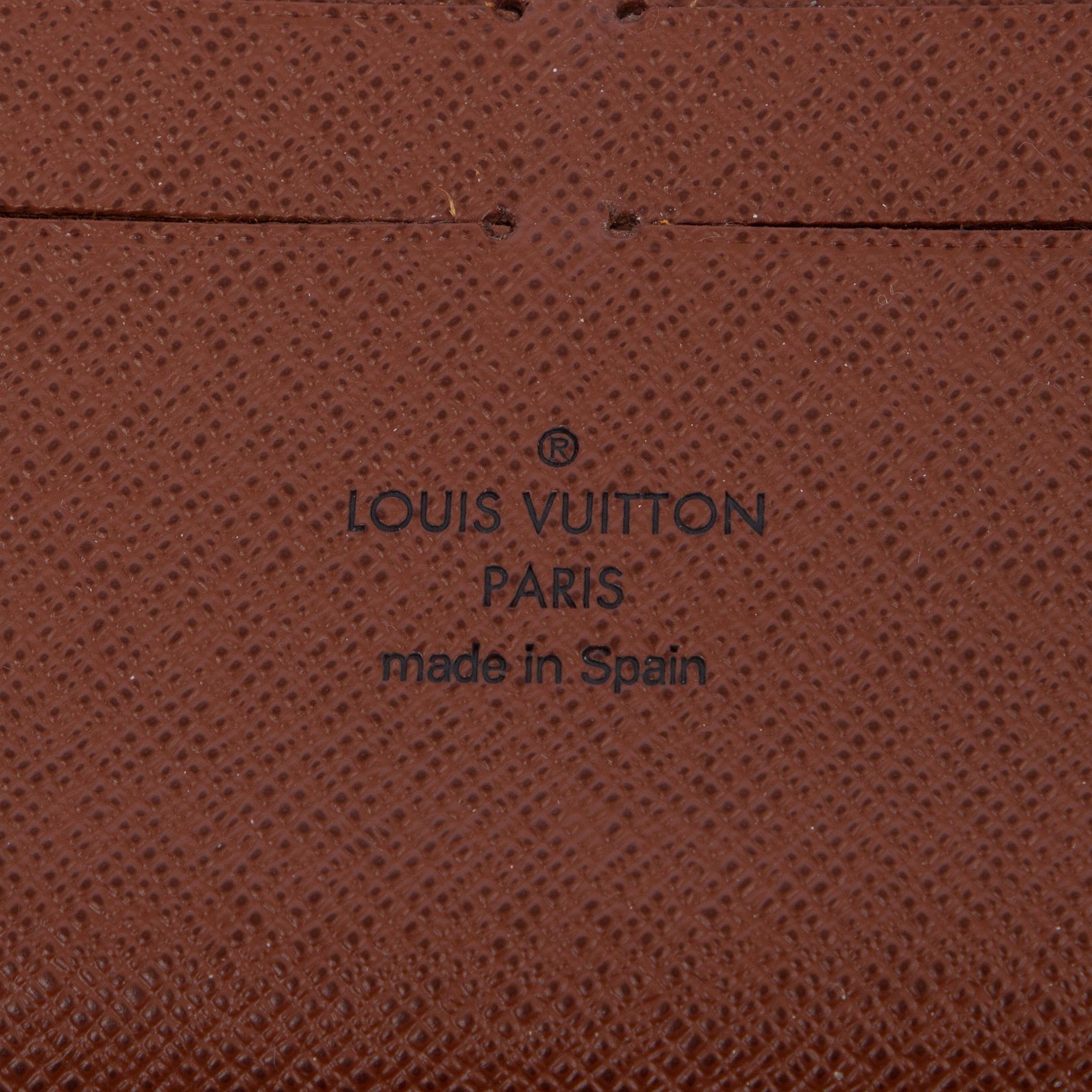 LOUIS VUITTON brown Monogram Canvas ZIPPY Wallet In Excellent Condition In Zürich, CH