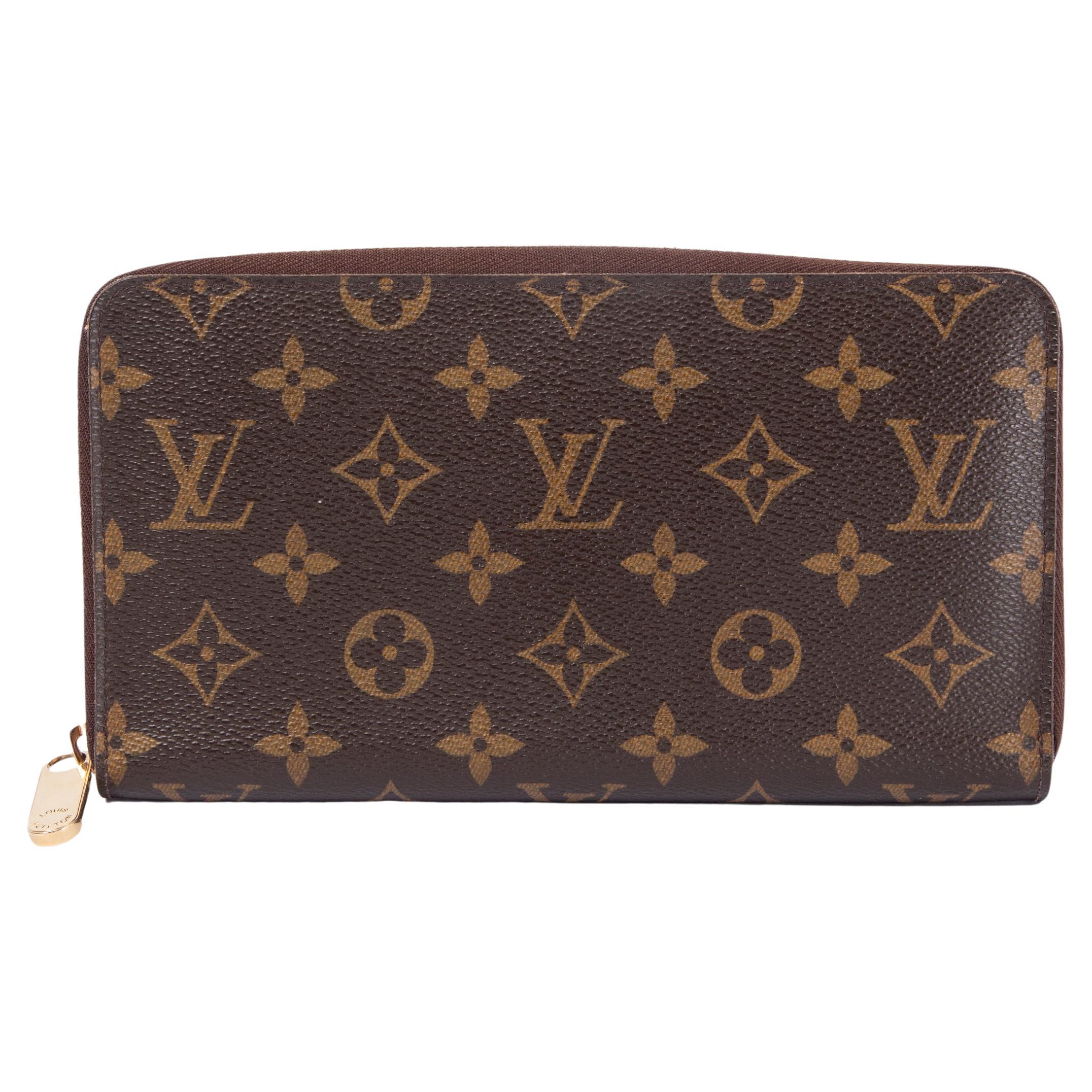 LOUIS VUITTON brown Monogram Canvas ZIPPY Wallet