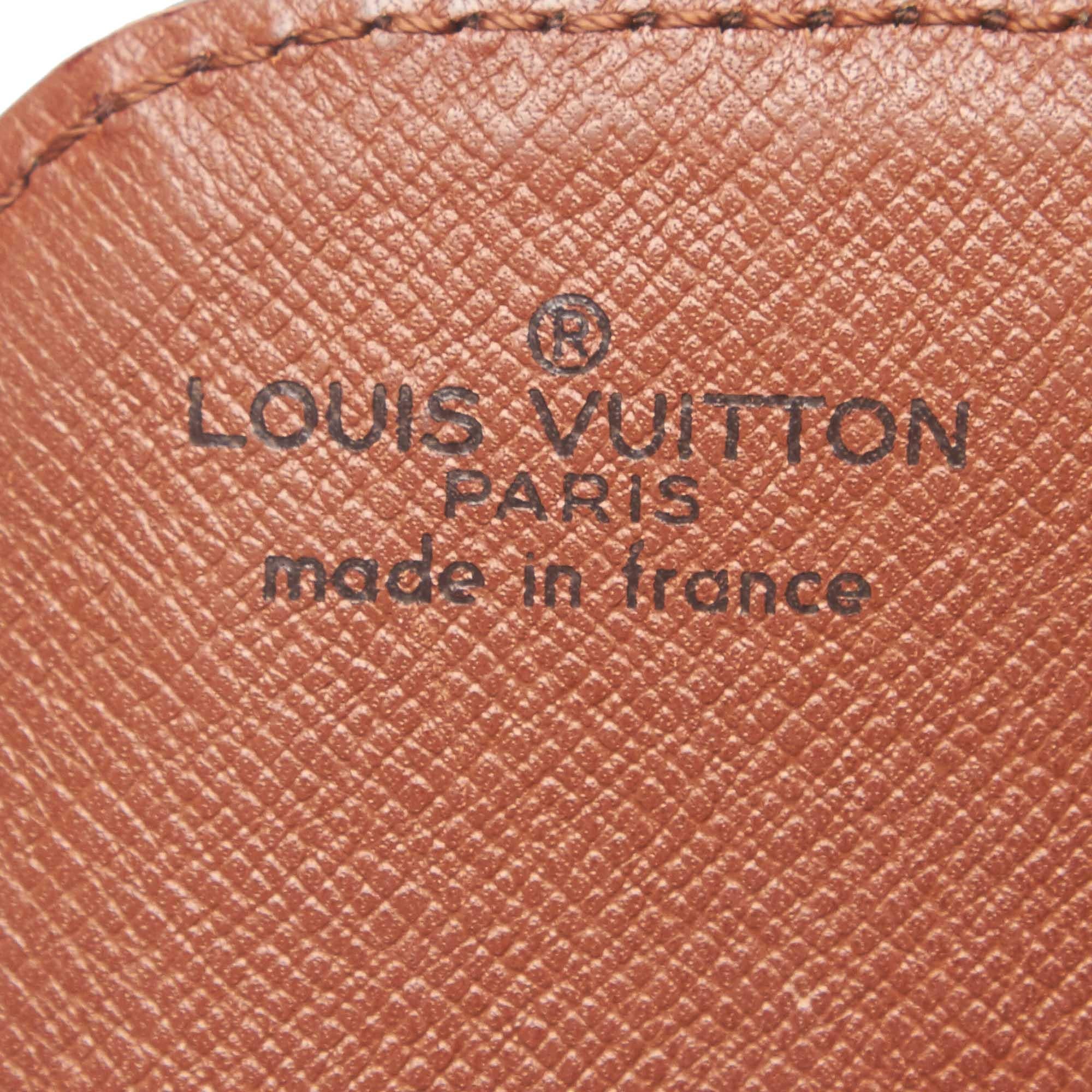 Louis Vuitton Brown Monogram Cartouchiere MM For Sale 1