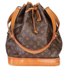 LOUIS VUITTON PetitNoé Vintage Monogram en toile enduite et cuir Vachetta marron