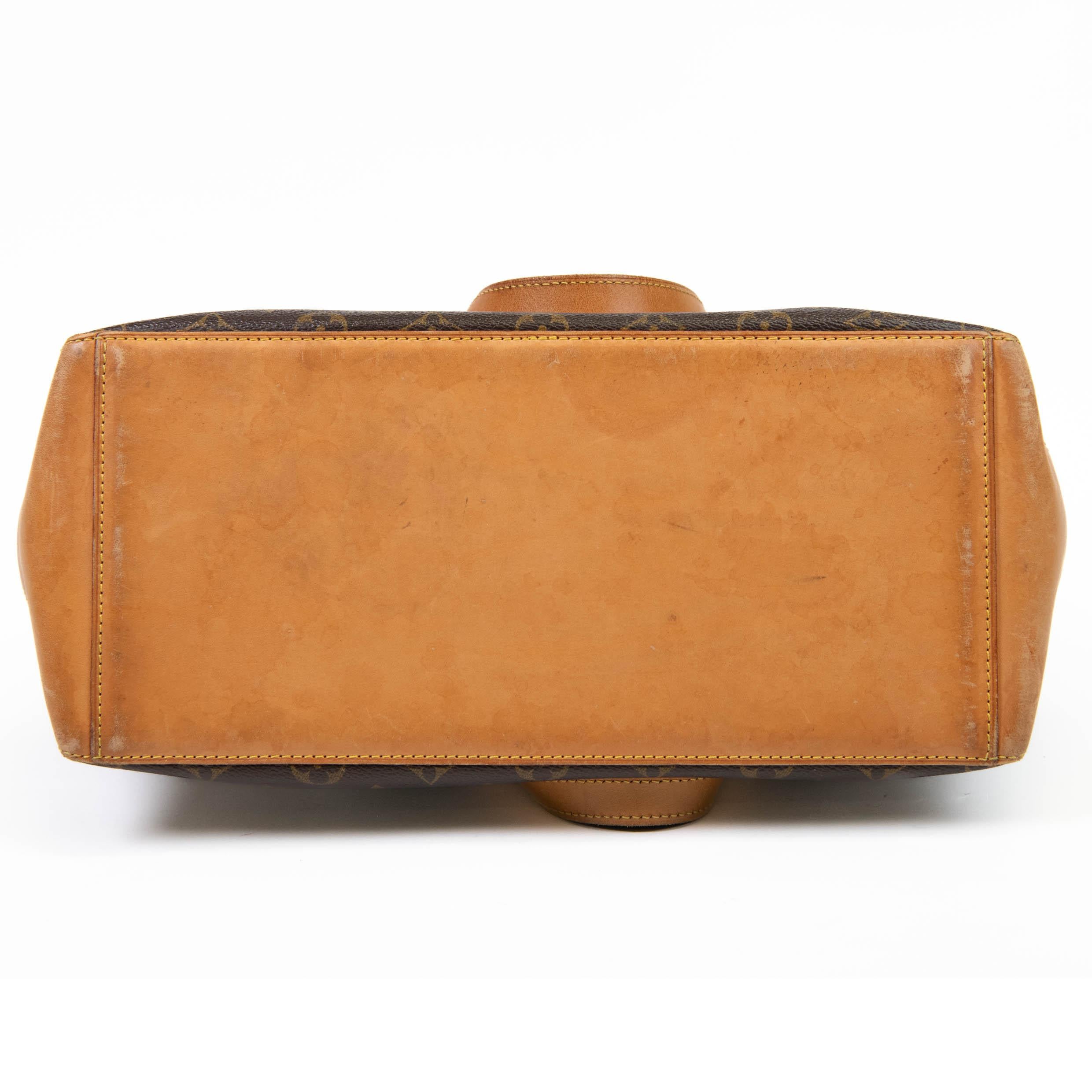 Louis Vuitton Brown Monogram Coated Canvas Cabas Mezzo 1