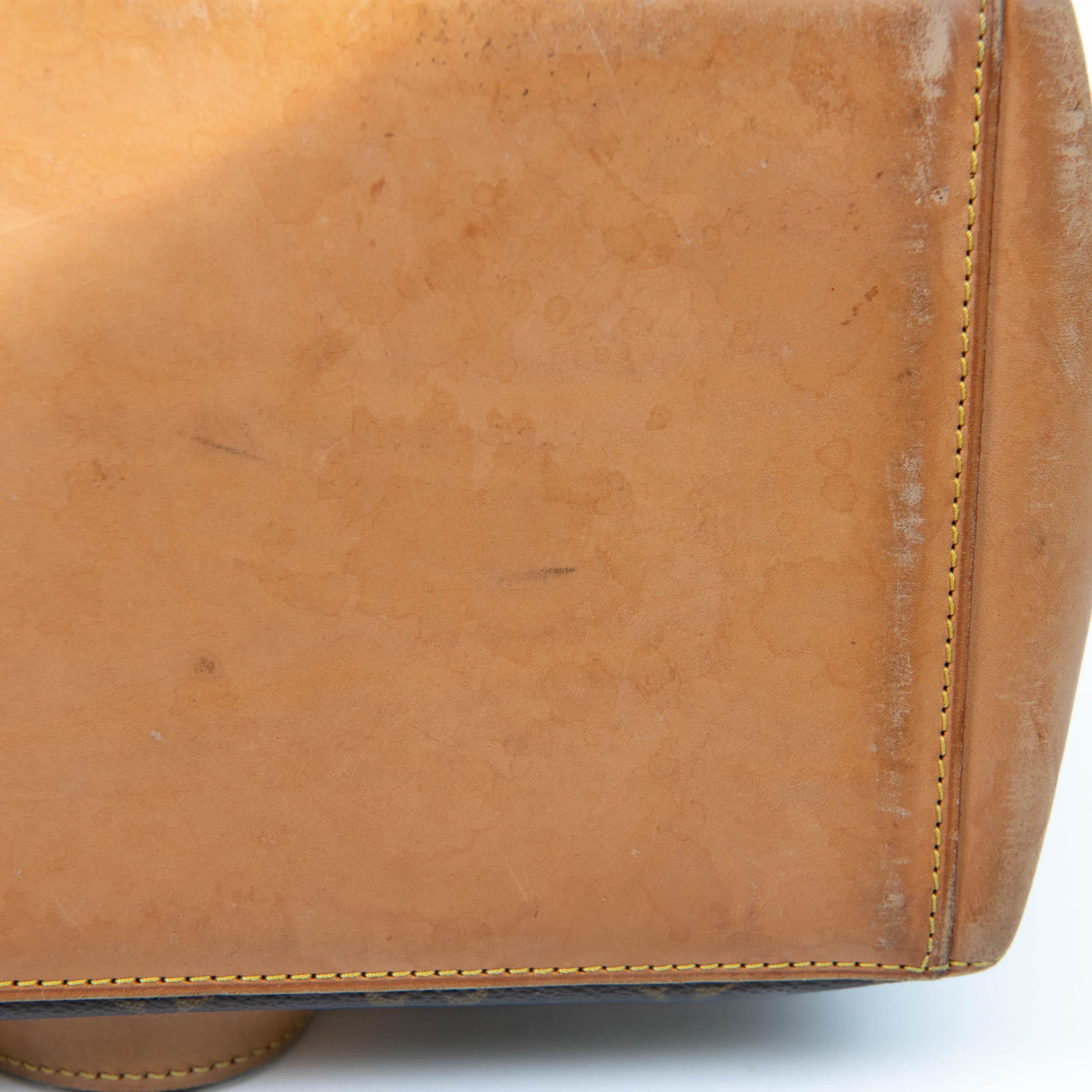 Louis Vuitton Brown Monogram Coated Canvas Cabas Mezzo 2