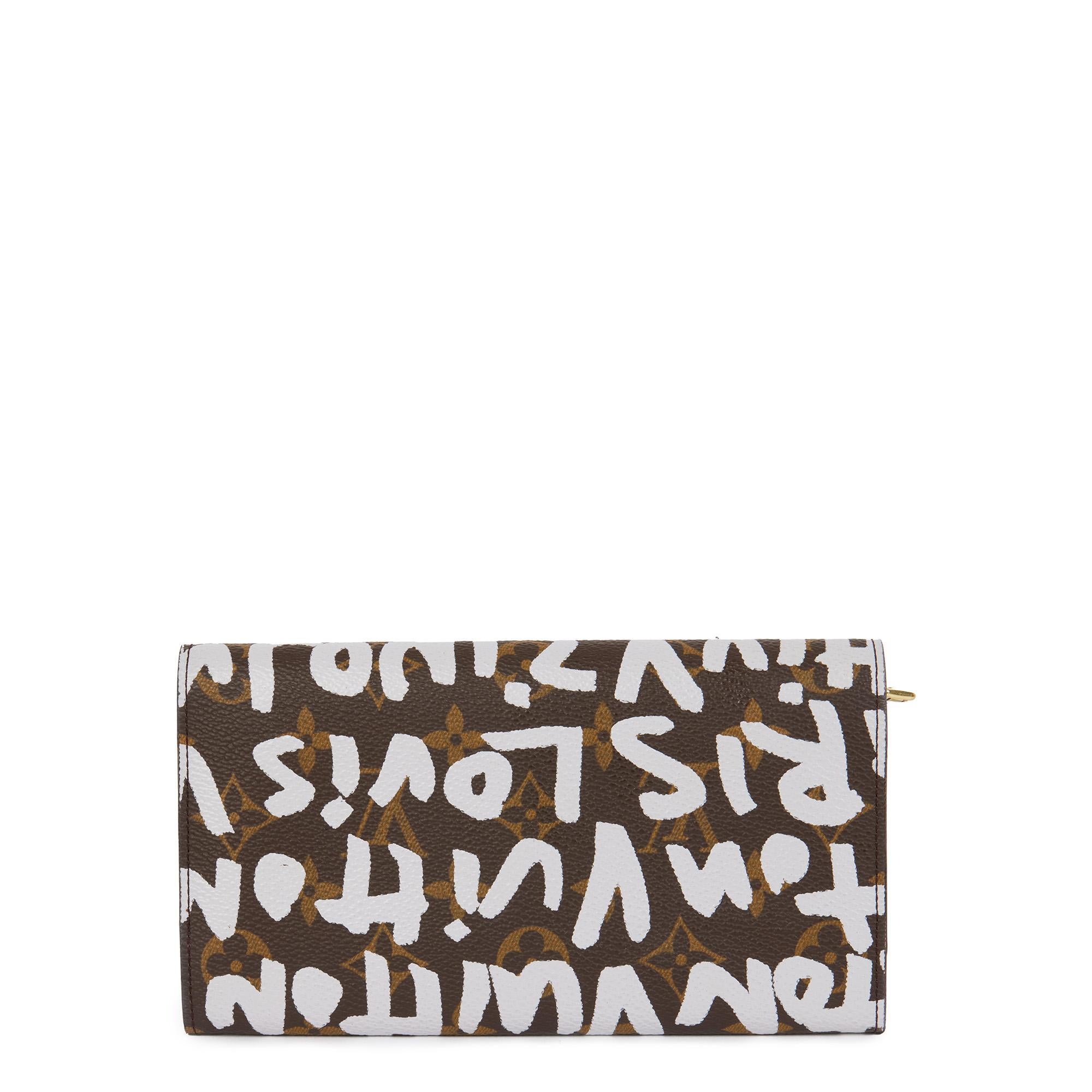 lv graffiti wallet