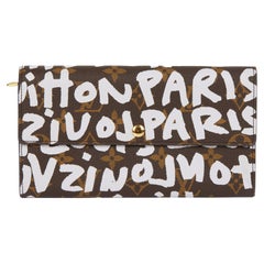 Louis Vuitton PORTAFOGLIO MONOGRAMMA MARRONE COPERTO DI CANVAS GRAFFITI Stephen Sprouse Sarah
