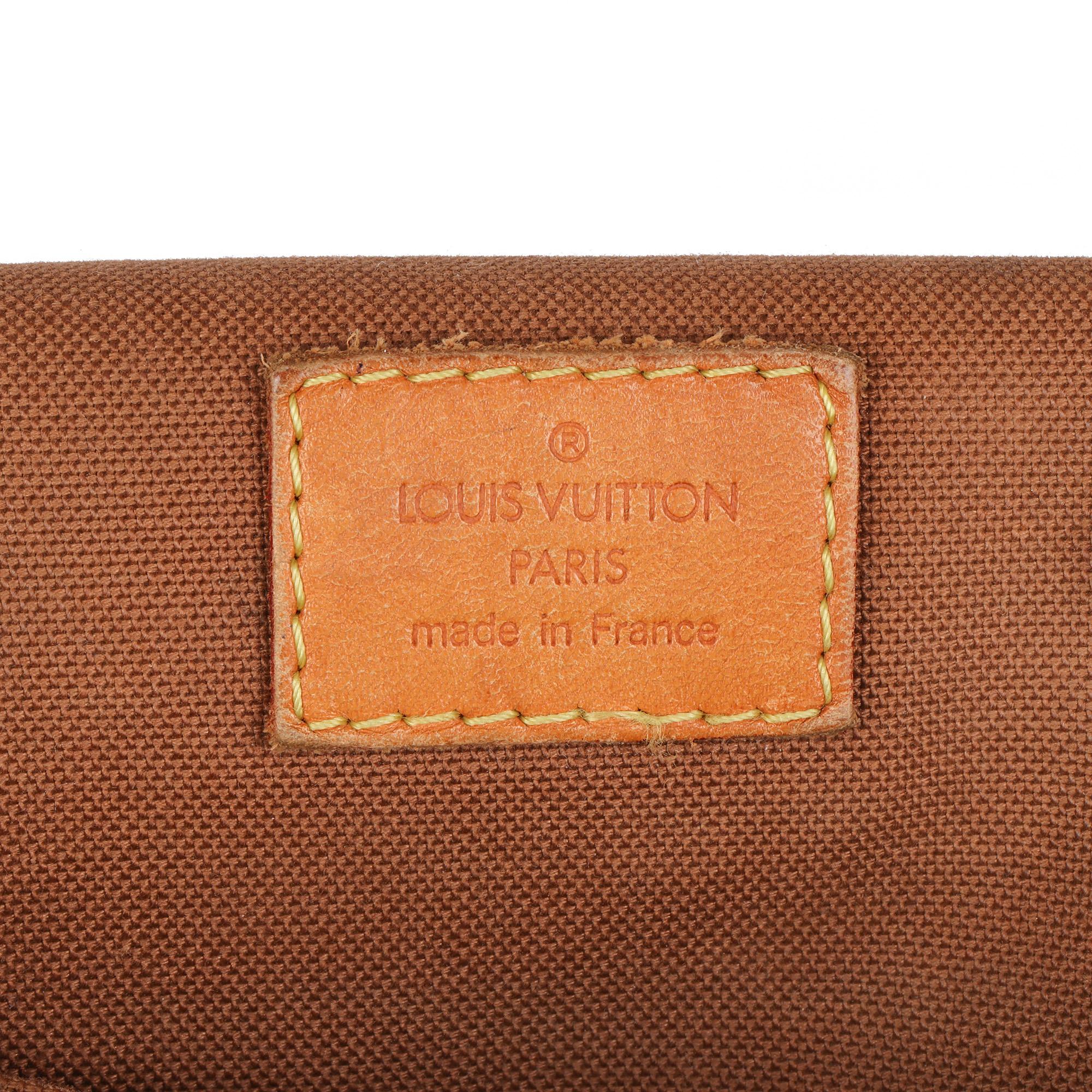 LOUIS VUITTON Brown Monogram Coated Canvas & Leather Bosphore Messenger PM 1