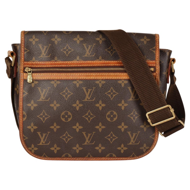 LOUIS VUITTON Brown Monogram Coated Canvas and Leather Bosphore Messenger  PM at 1stDibs