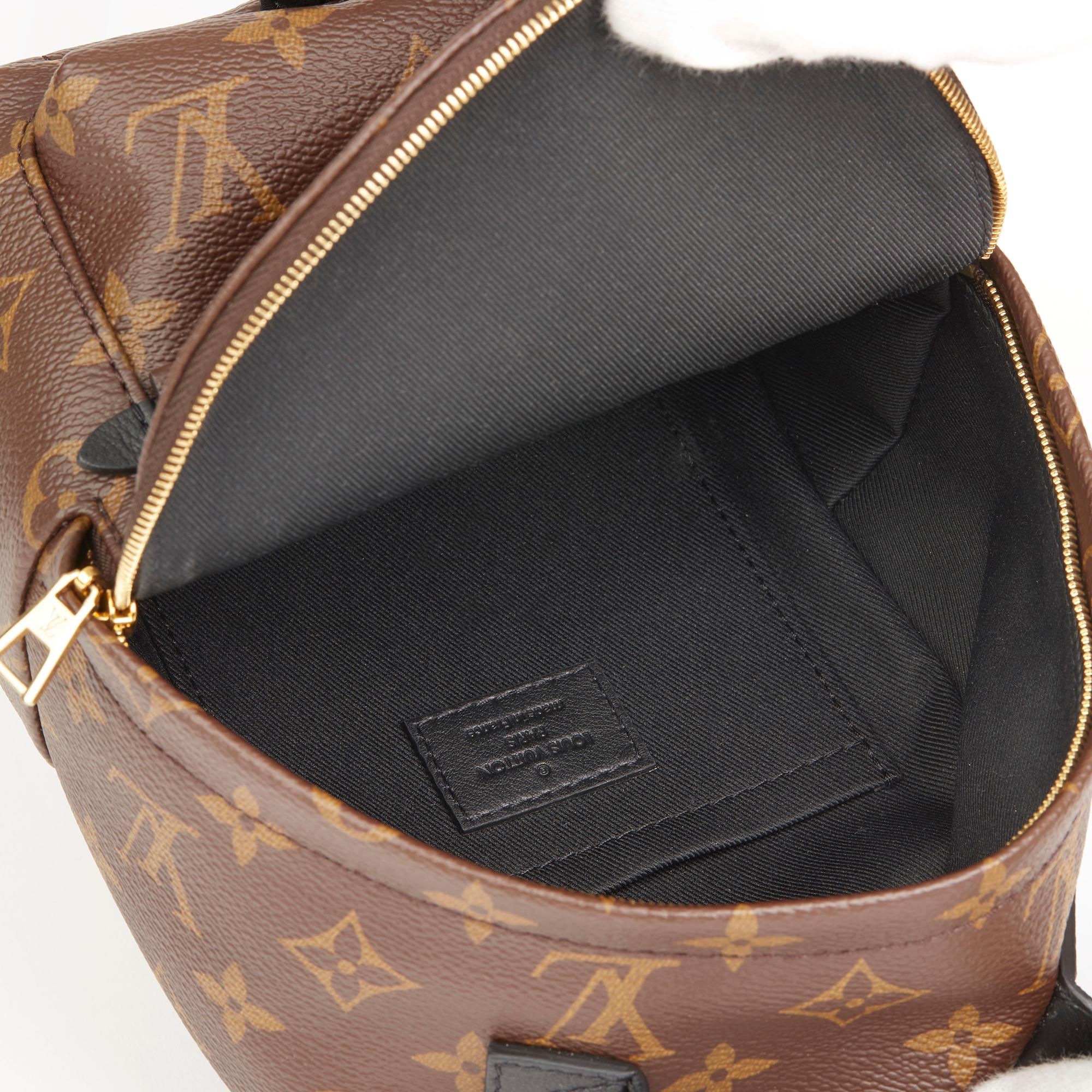 Louis Vuitton Brown Monogram Coated Canvas Mini Palm Springs Backpack 6