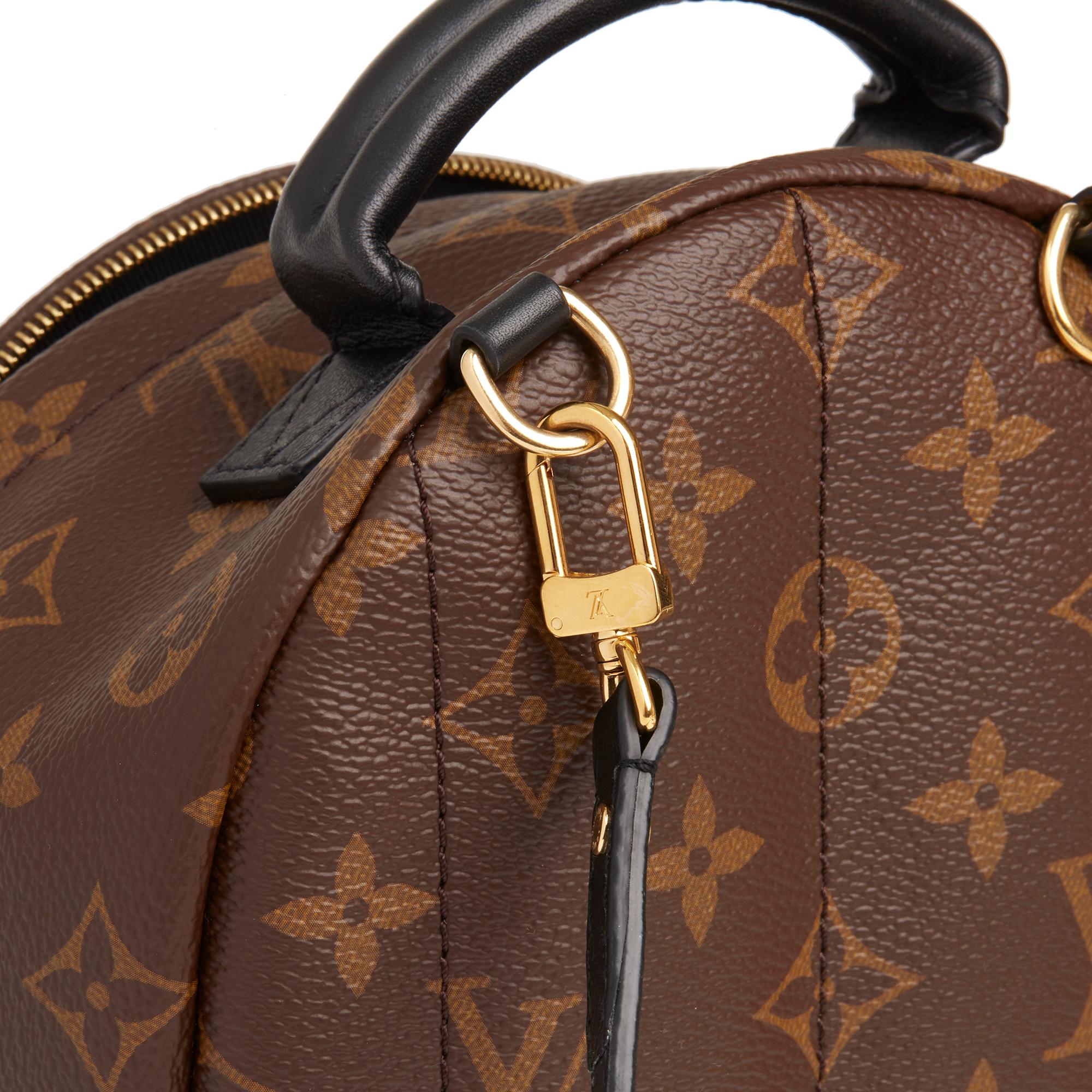 Louis Vuitton Brown Monogram Coated Canvas Mini Palm Springs Backpack 3