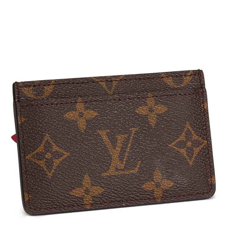 2016 Louis Vuitton Brown Monogram Coated Canvas Multicolour Owl Card Holder at 1stdibs