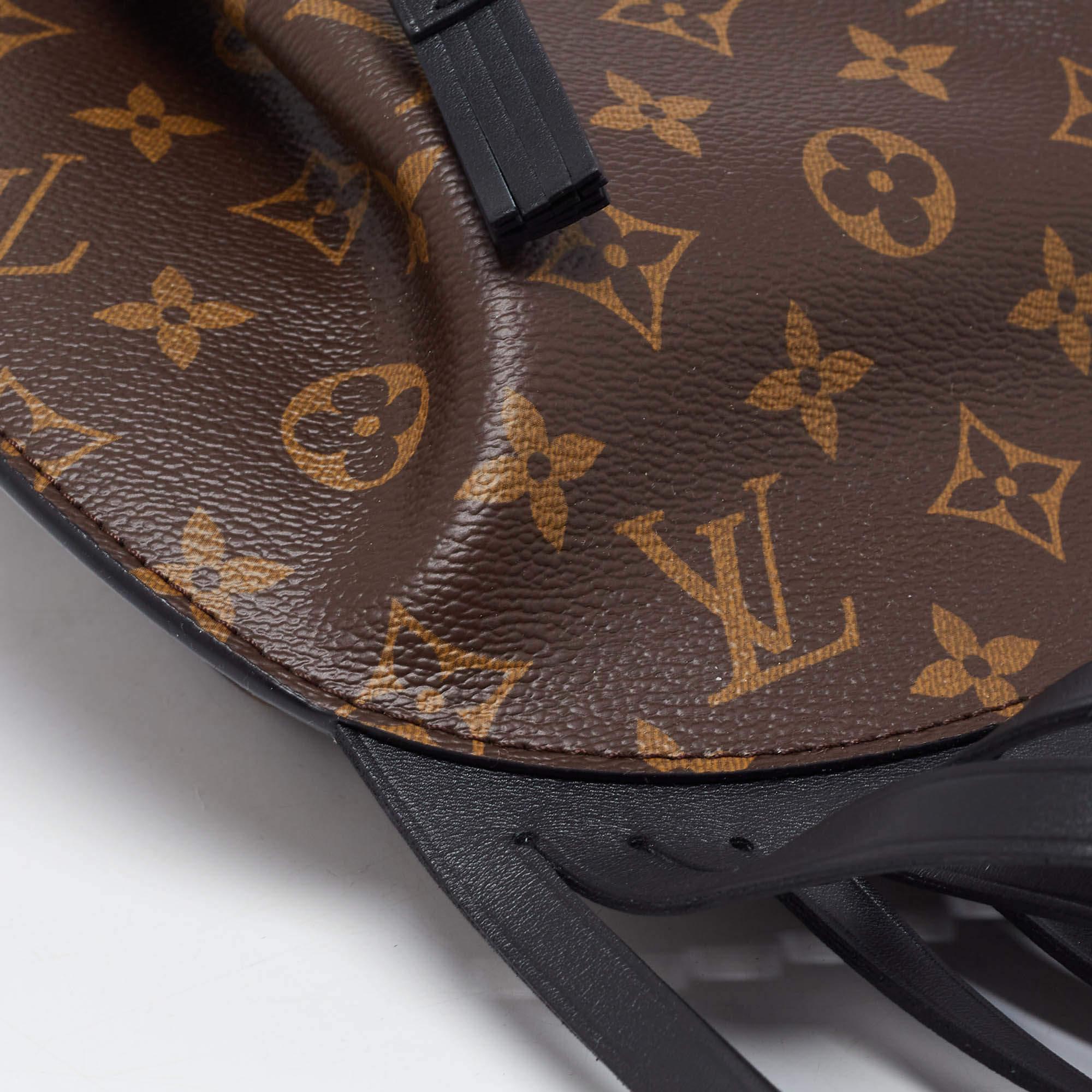 Louis Vuitton Brown Monogram Coated Canvas Noe Fringe Crossbody Bag 5
