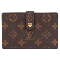 Louis Vuitton Brown Monogram Coated Canvas Portomone Viet Viennois Wallet Louis Vuitton Brown Monogram Coated Canvas Portomone Viet Viennois Wallet