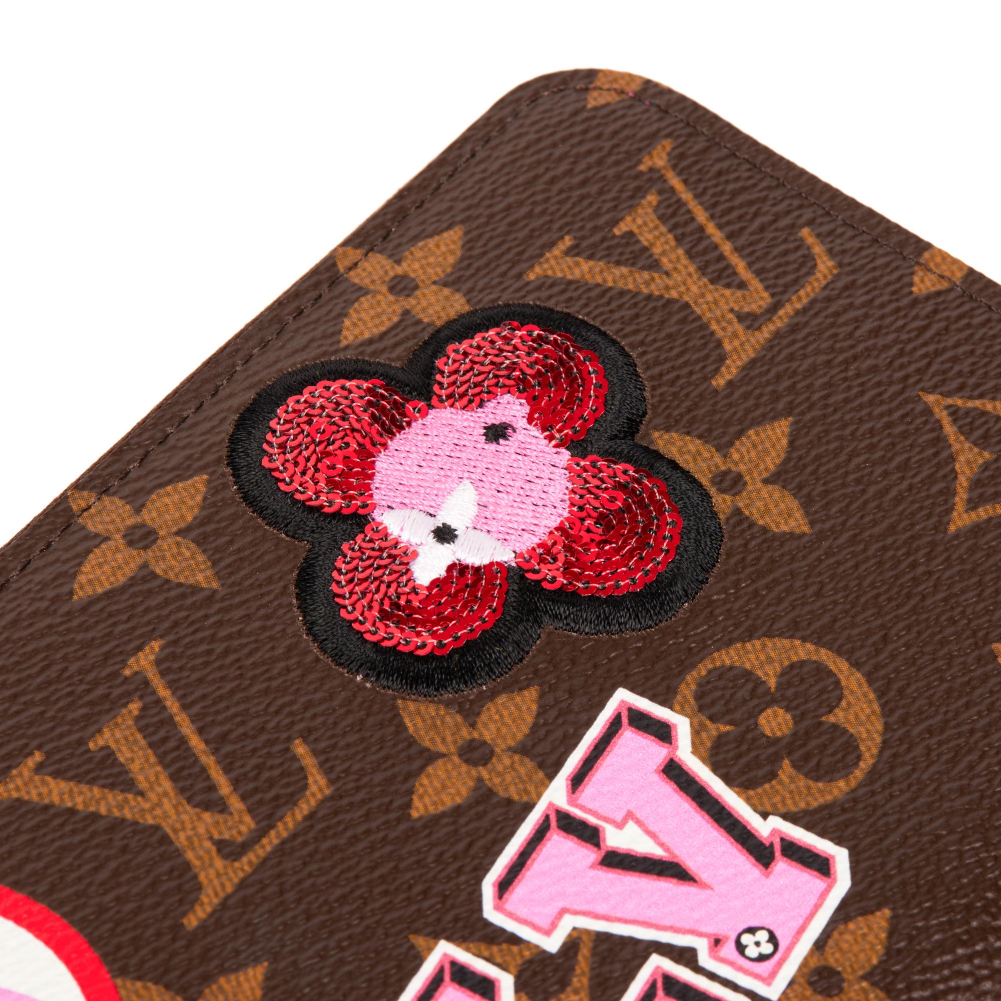 Louis Vuitton CARTERA CON CREMALLERA EN LONA REVESTIDA DE MONOGRAMA MARRON PRINTS & PATCHES Marrón