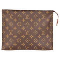 Louis Vuitton BROWN MONOGRAM COATED CANVAS TOILETRY POUCH 26