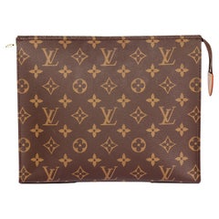 Used Louis Vuitton Brown Monogram Coated Canvas Toiletry Pouch 